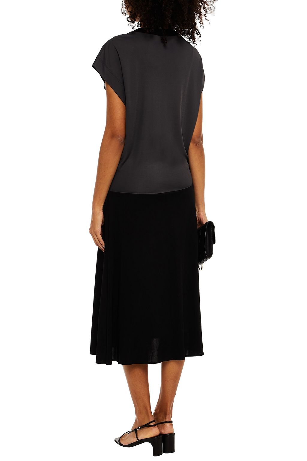 M MISSONI Two-tone stretch-jersey midi dress