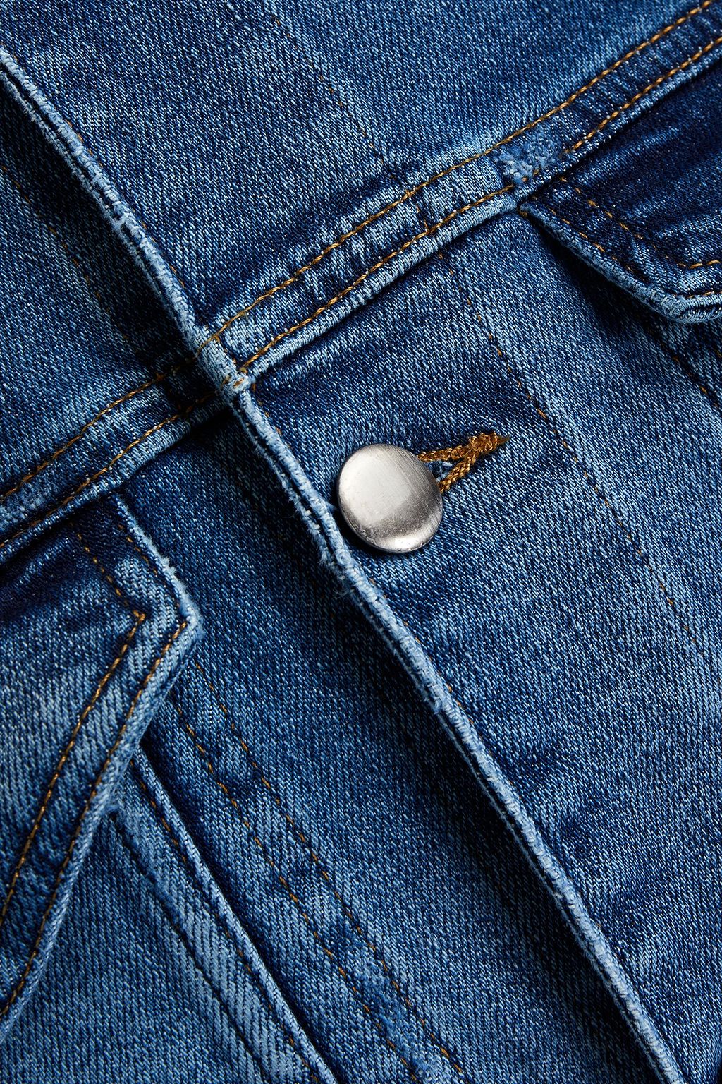 FRAME Slim-fit faded denim jacket