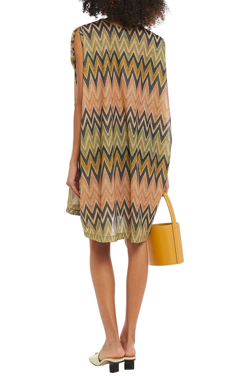 M MISSONI Metallic crochet-knit mini dress
