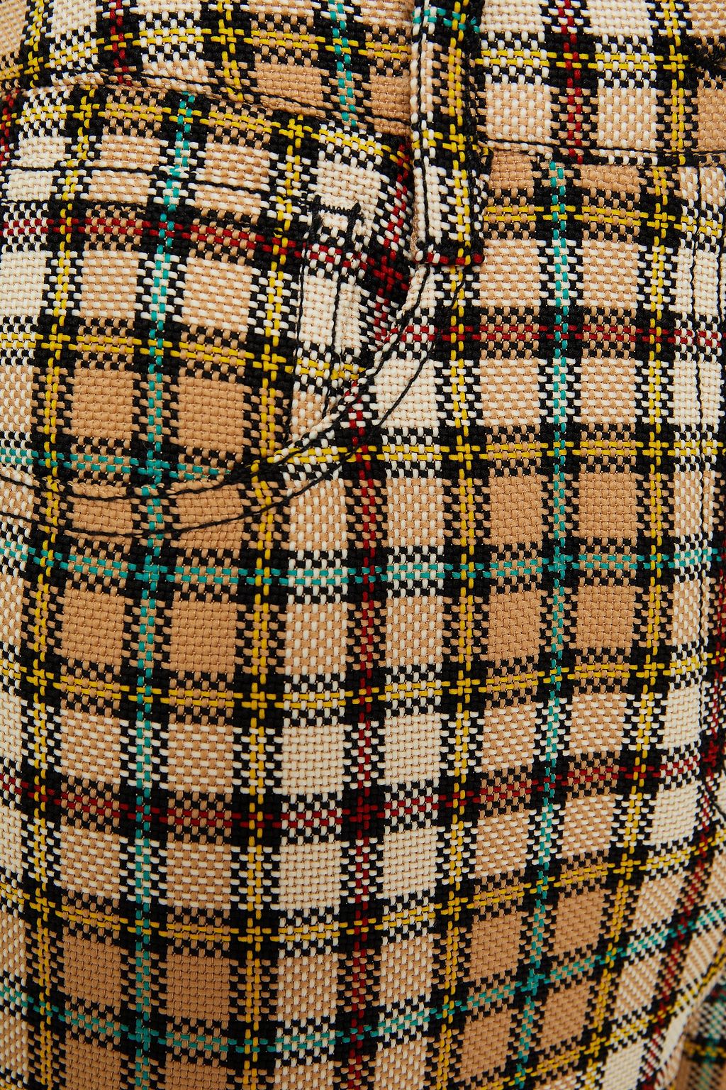 M MISSONI Gingham tweed tapered pants