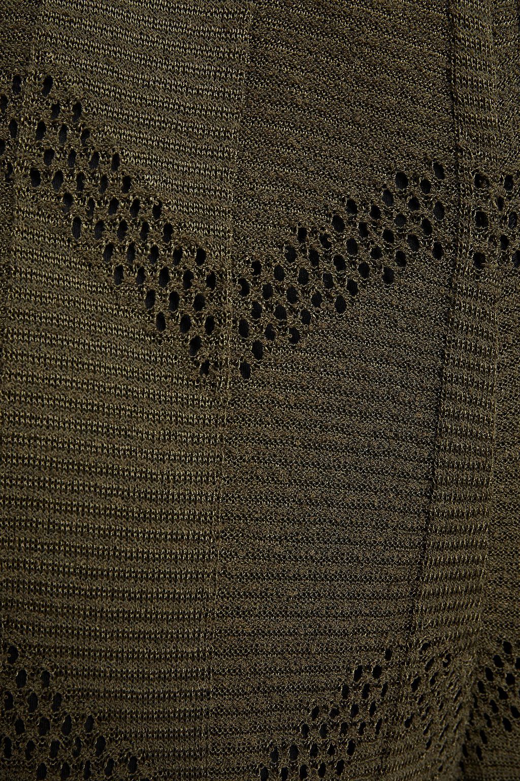 M MISSONI Pleated crochet-knit wide-leg pants