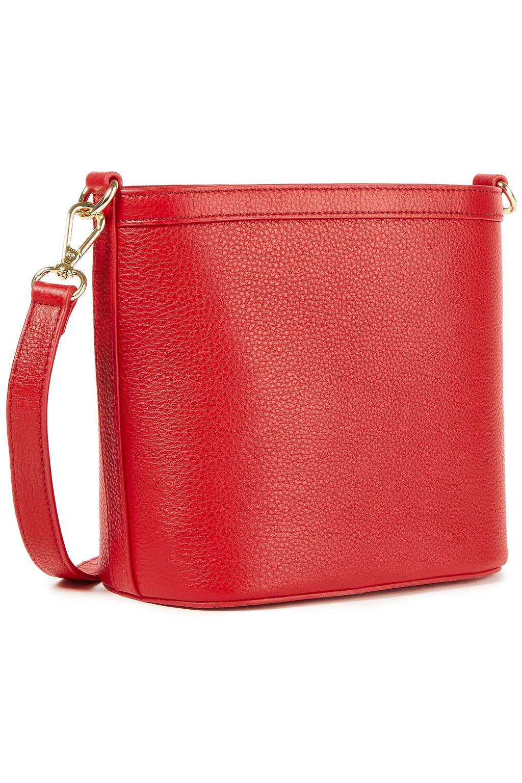 LOVE MOSCHINO Pebbled-leather bucket bag