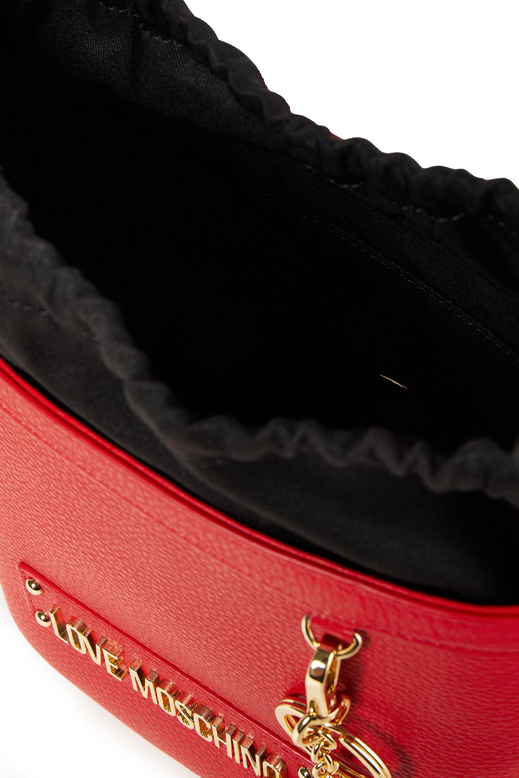 LOVE MOSCHINO Pebbled-leather bucket bag