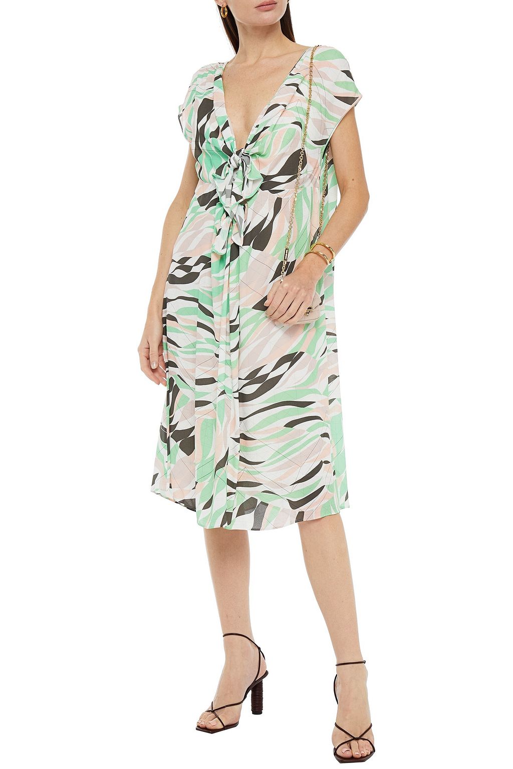 M MISSONI Printed crepe de chine dress