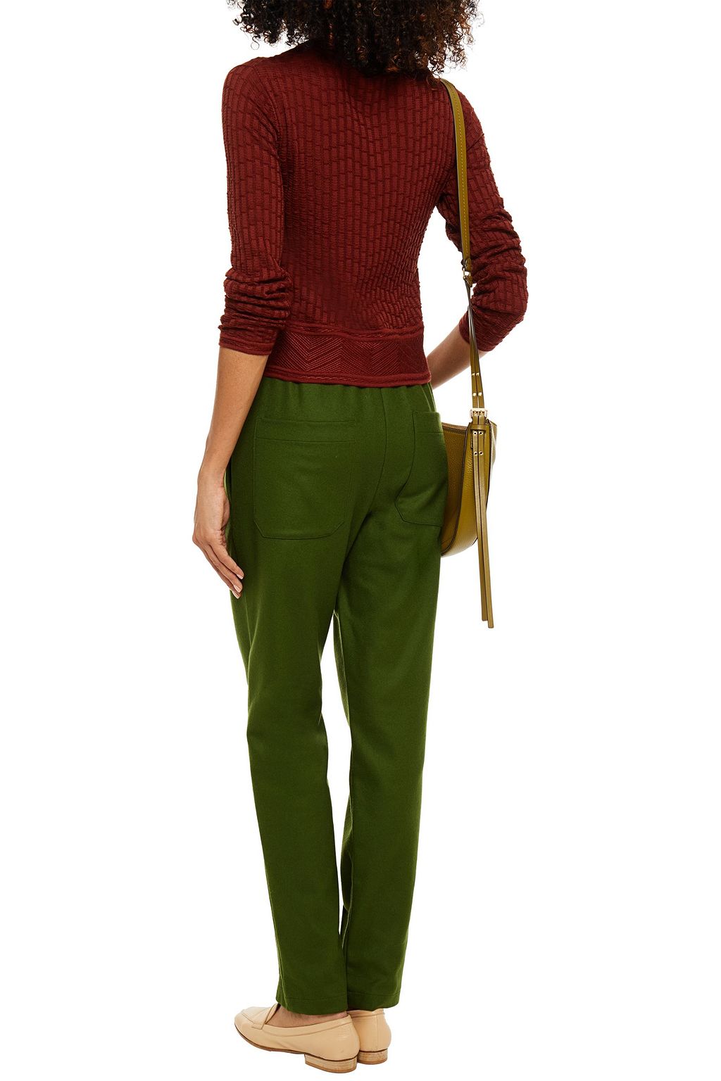 M MISSONI Brushed wool-blend felt tapered pants