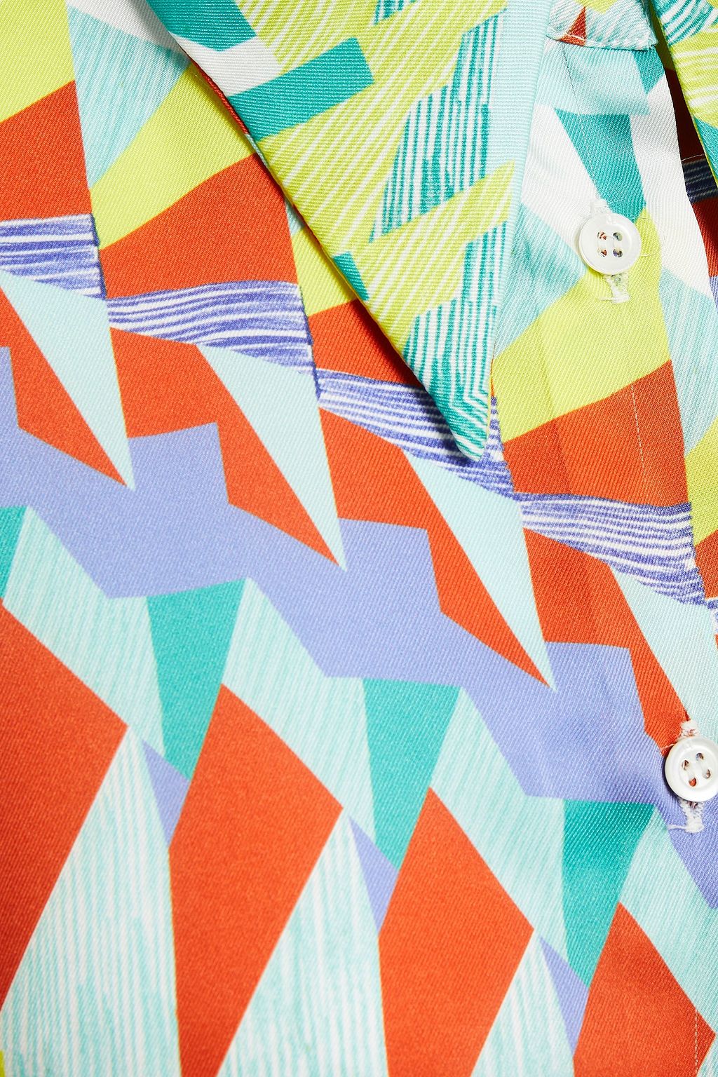 M MISSONI Printed satin-twill top