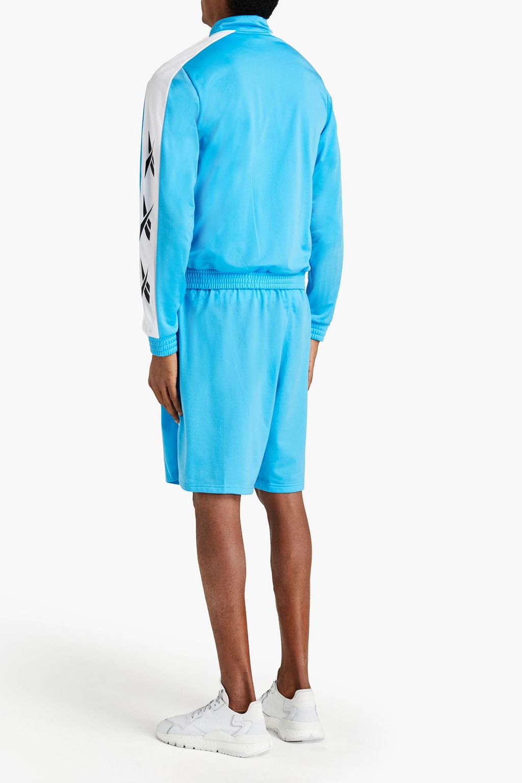 REEBOK Printed fleece track jacket