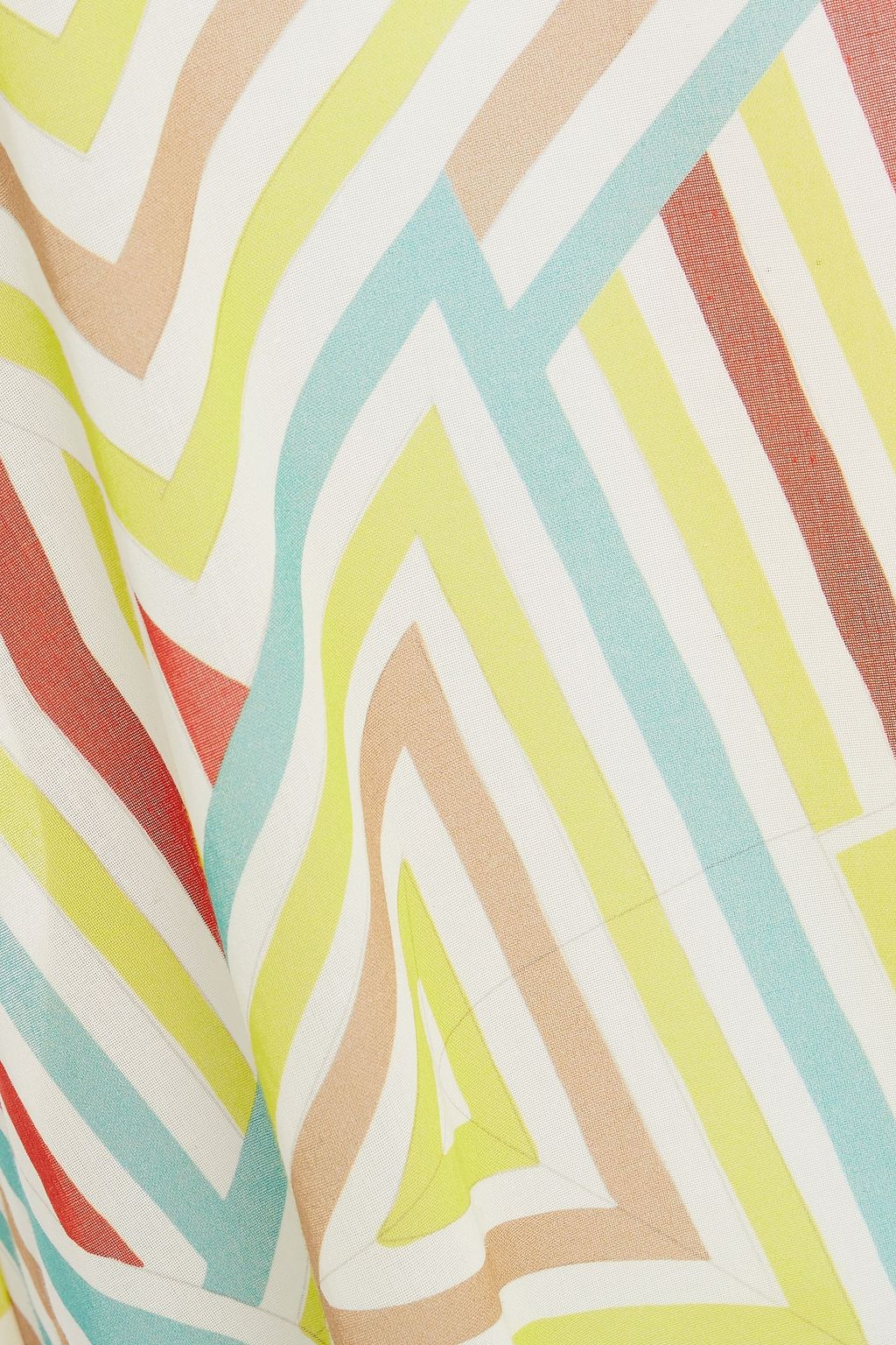 M MISSONI Crochet-trimmed printed cotton-voile coverup