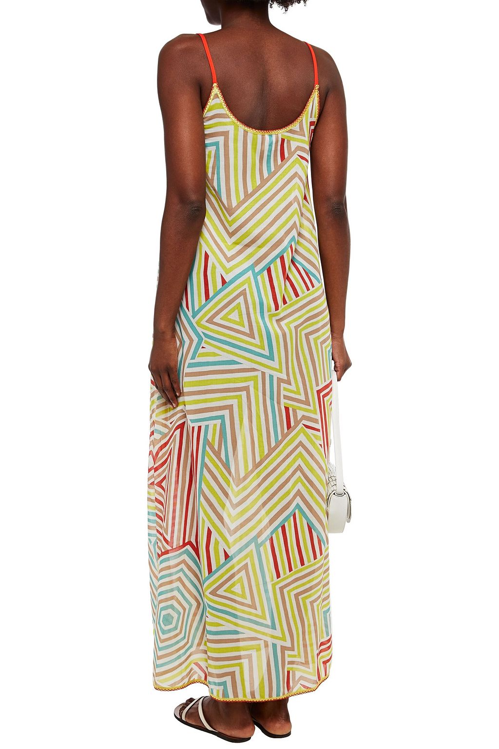 M MISSONI Crochet-trimmed printed cotton-voile coverup