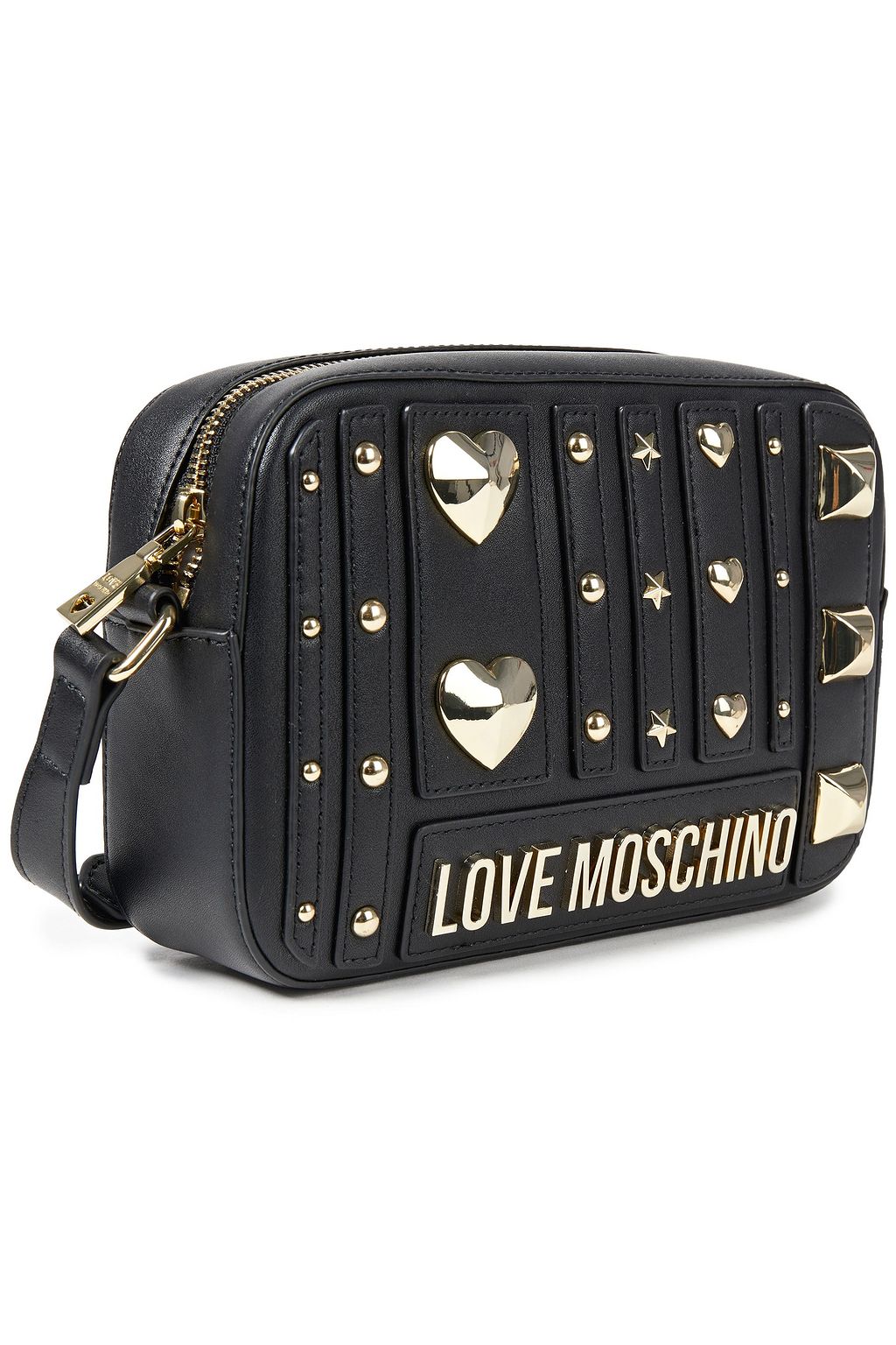 LOVE MOSCHINO Studded faux leather shoulder bag