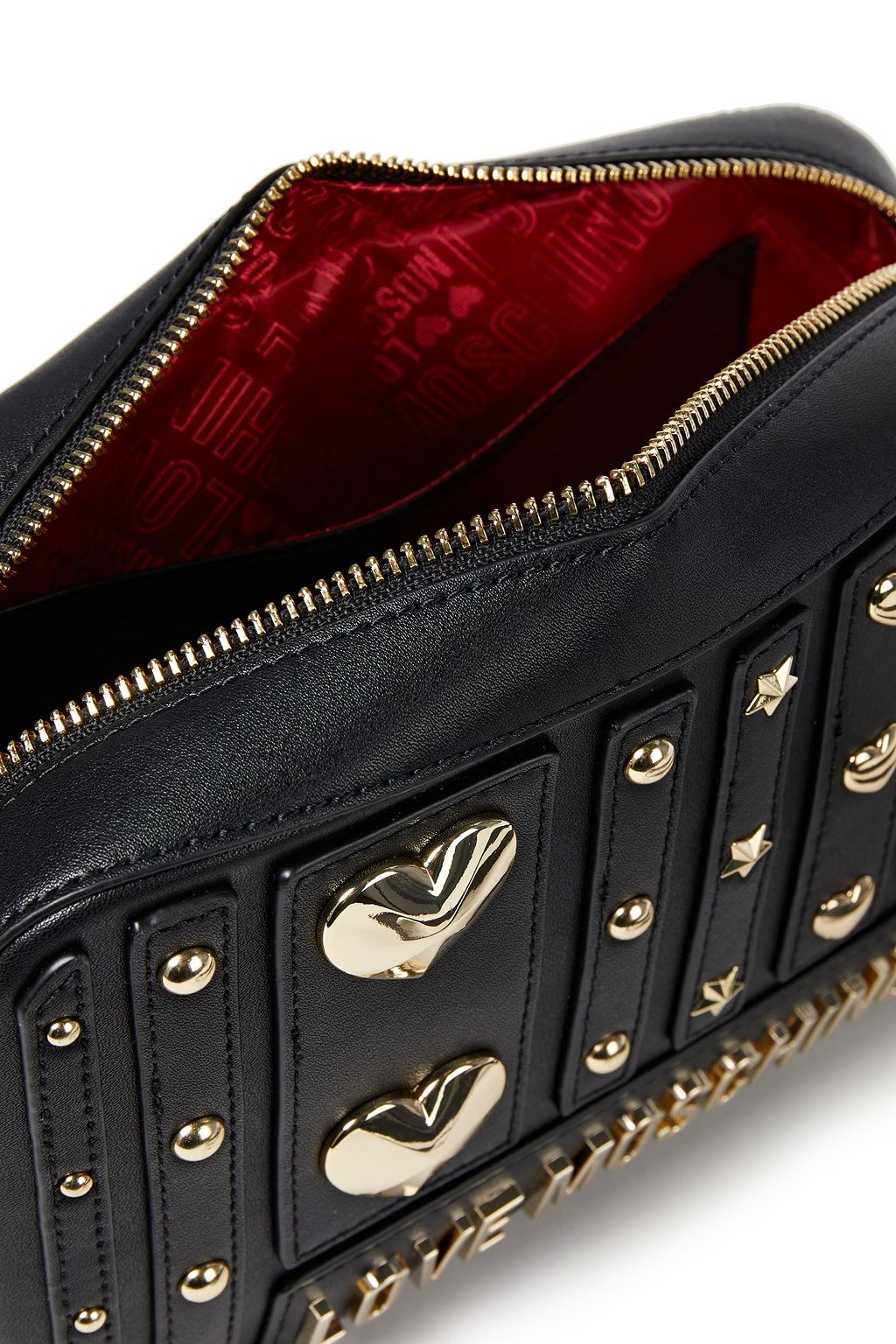 LOVE MOSCHINO Studded faux leather shoulder bag