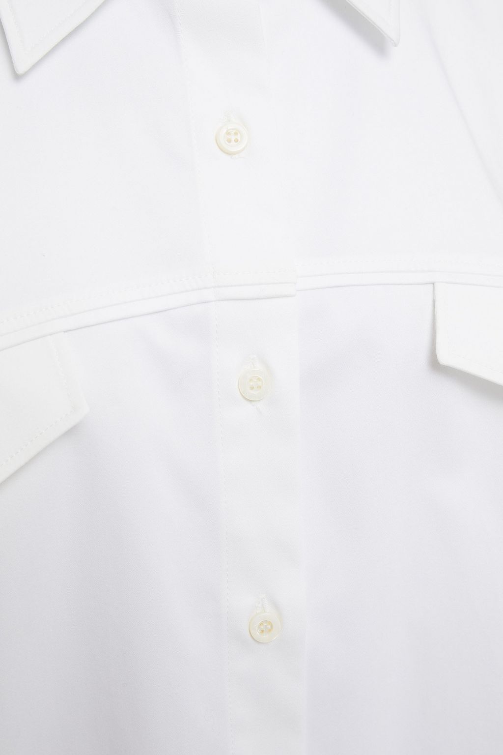 PIECE OF WHITE Alyson stretch-cotton poplin shirt