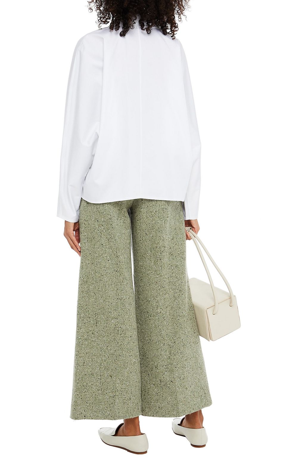 PIECE OF WHITE Alyson stretch-cotton poplin shirt