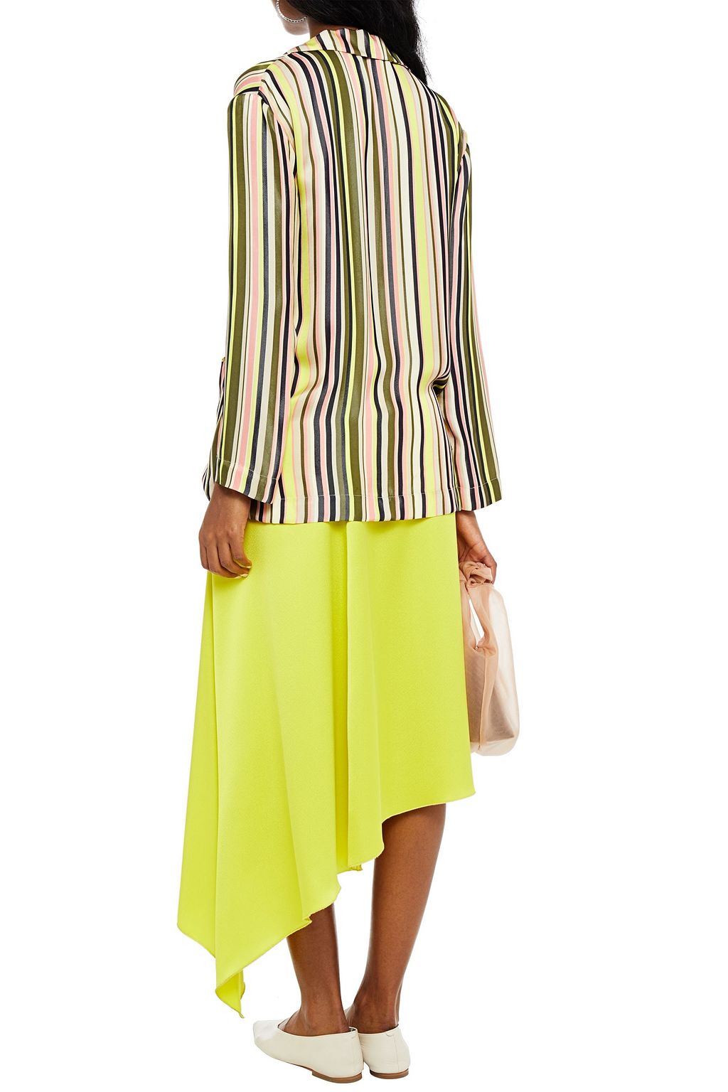 M MISSONI Striped satin-twill blazer