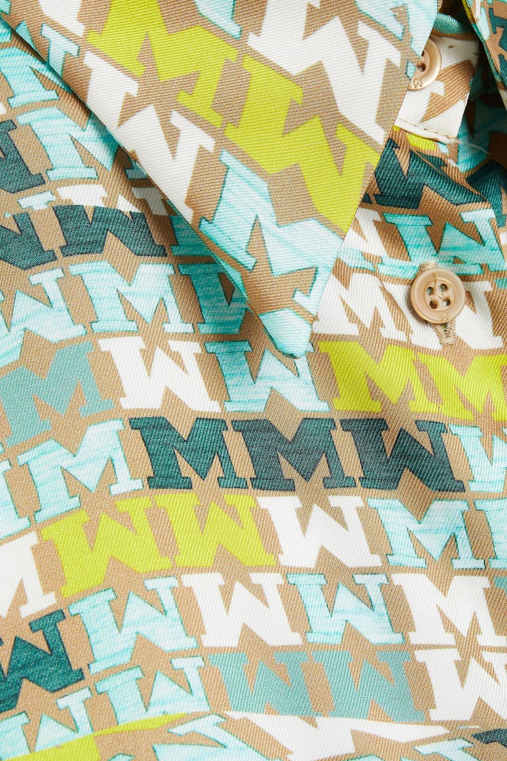 M MISSONI Printed cotton-twill shirt