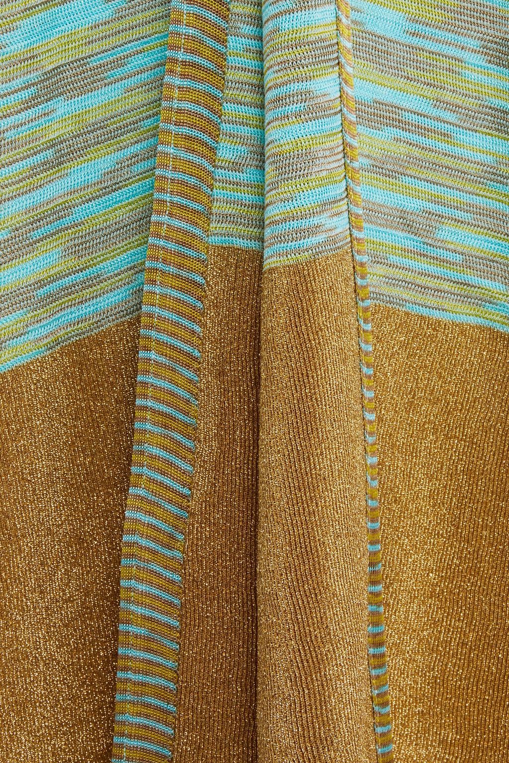 M MISSONI Metallic ribbed-knit vest