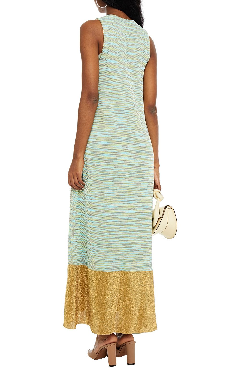 M MISSONI Metallic ribbed-knit vest