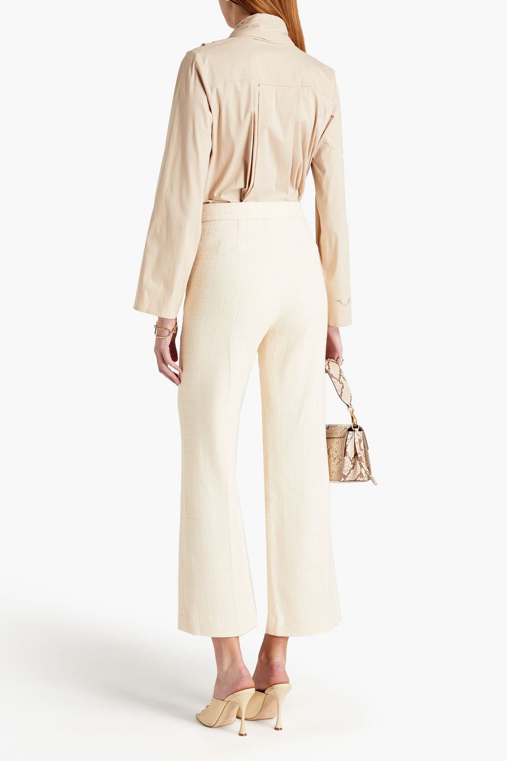 PIECE OF WHITE Celine cotton-blend poplin jacket
