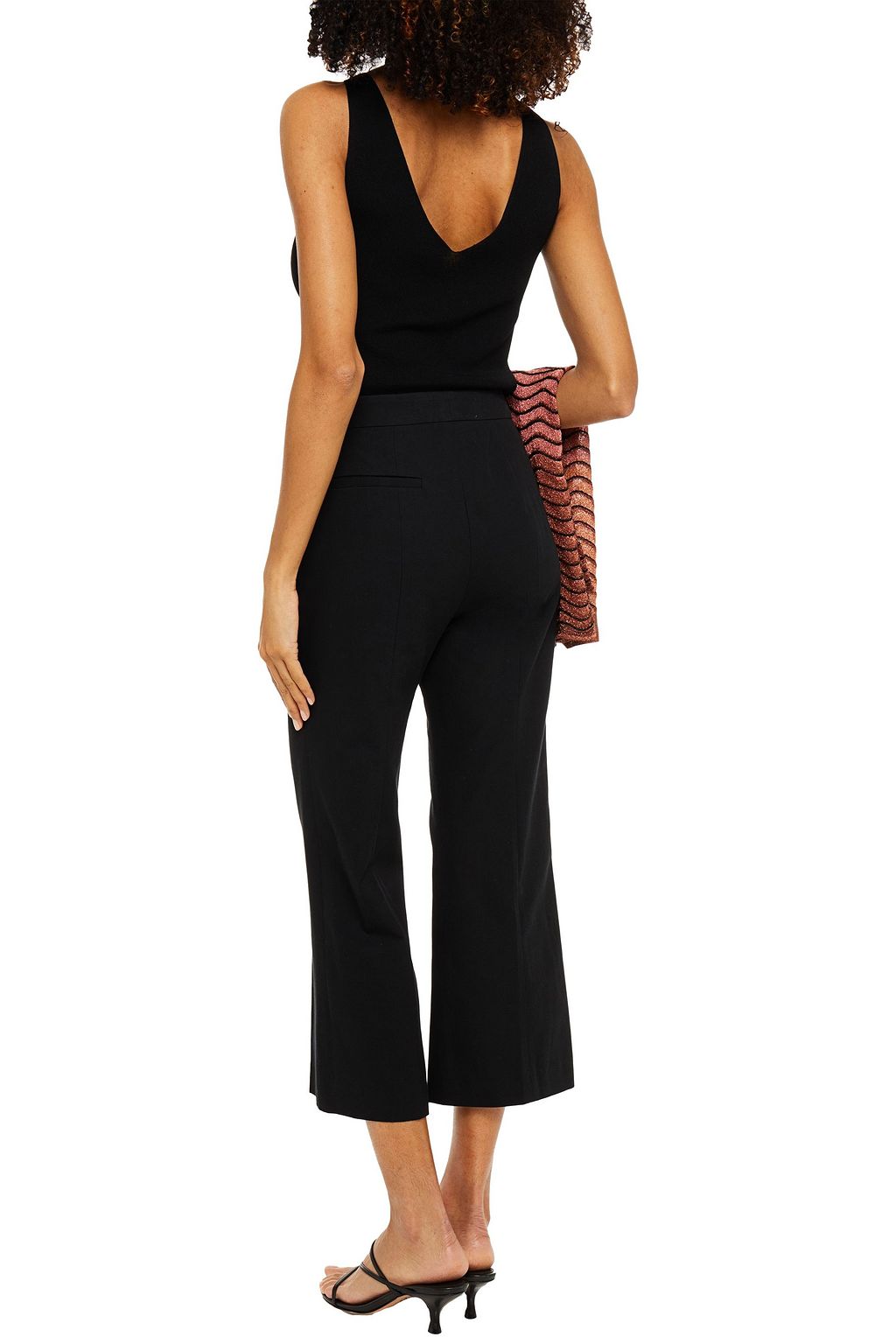 M MISSONI Cropped cotton-blend twill straight-leg pants