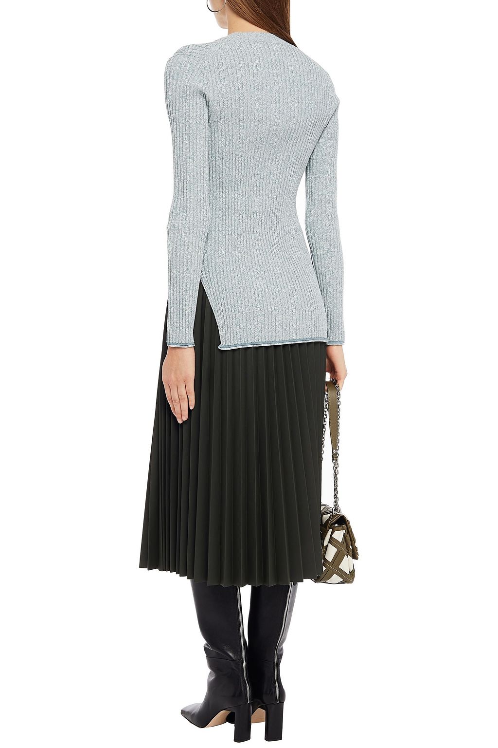 THEORY Mouline ribbed-knit sweater