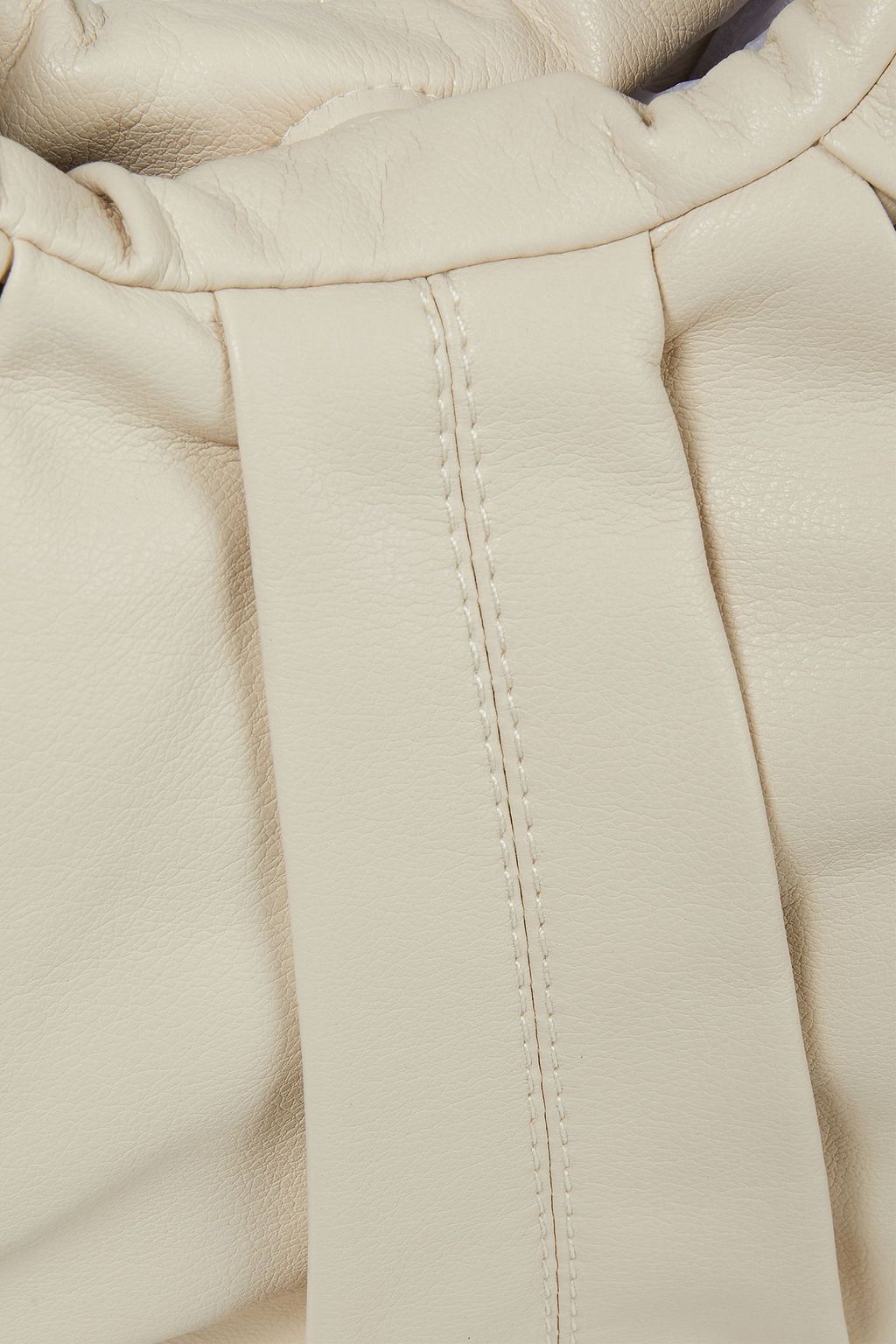 GIA STUDIOS Croissant pleated vegan leather tote