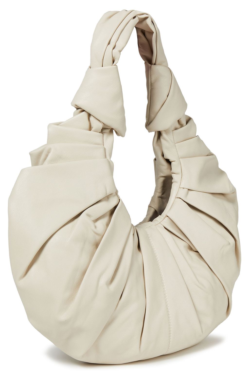 GIA STUDIOS Croissant pleated vegan leather tote