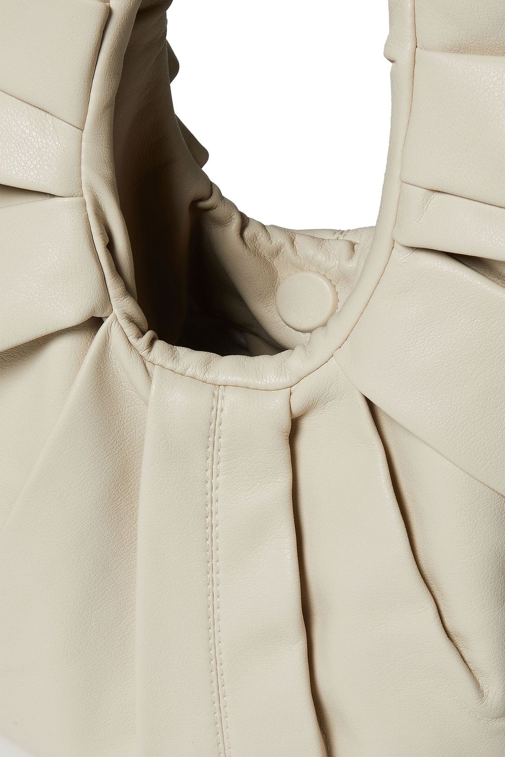 GIA STUDIOS Croissant pleated vegan leather tote