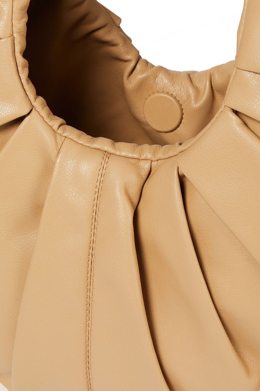 GIA STUDIOS Croissant pleated vegan leather tote