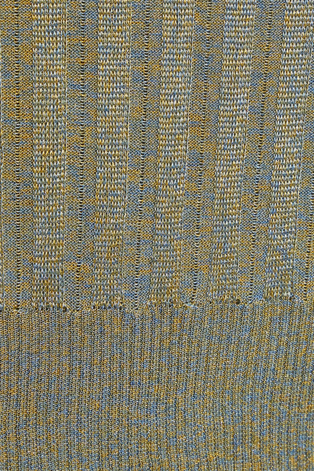 MICHELLE MASON Cropped mélange ribbed-knit sweater
