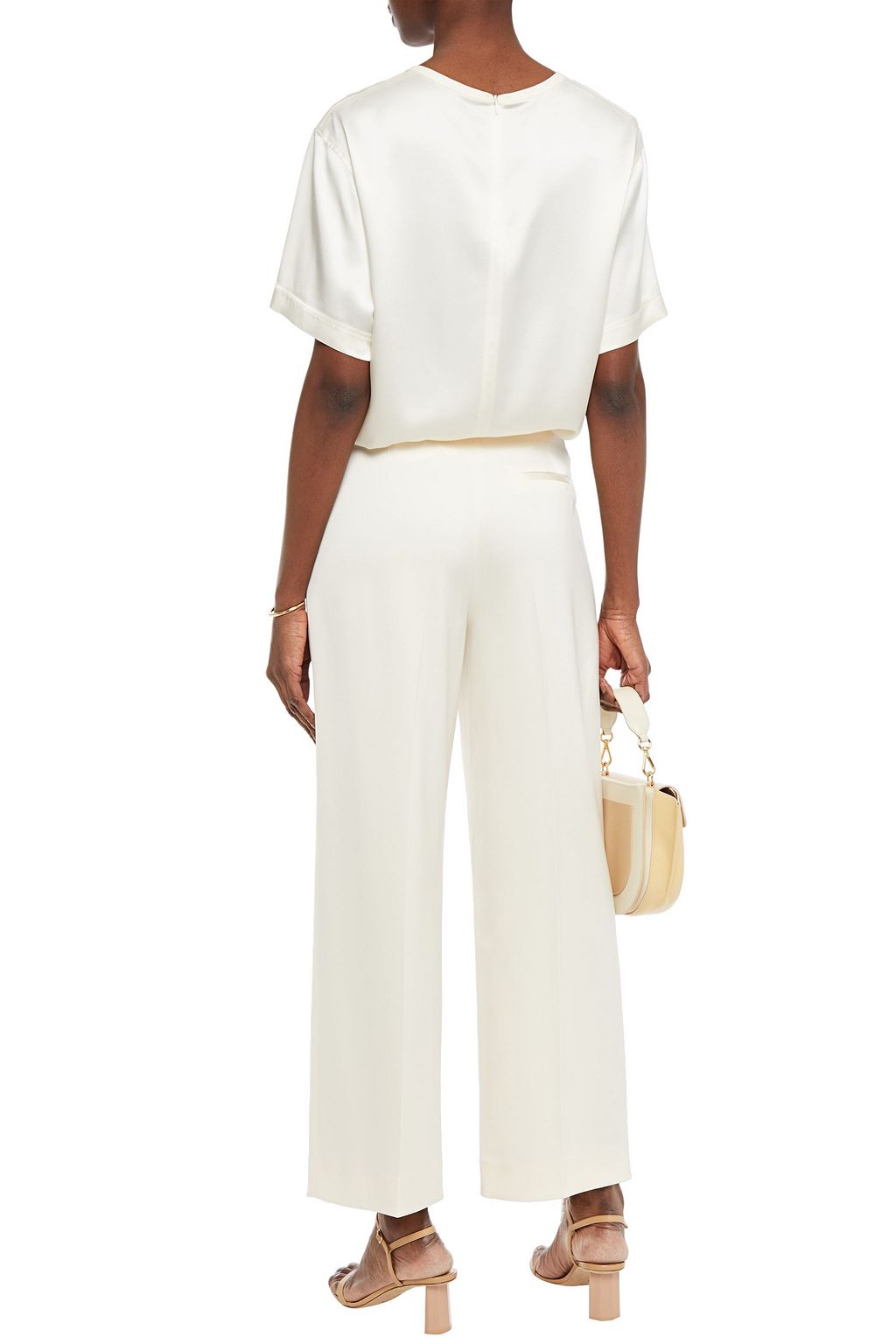 THEORY Satin straight-leg pants