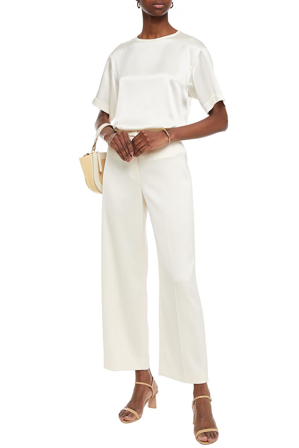THEORY Satin straight-leg pants