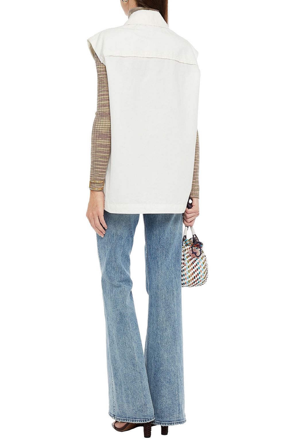 M MISSONI Cotton and ramie-blend vest