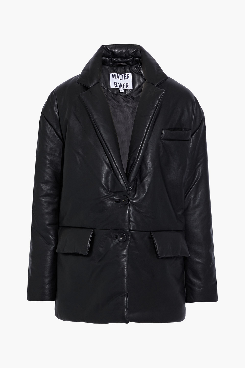 Camille padded leather jacket