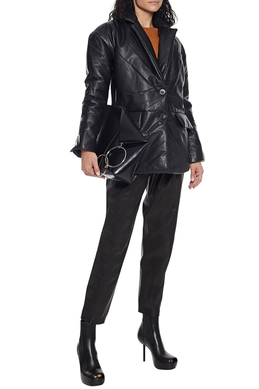 WALTER BAKER Camille padded leather jacket | THE OUTNET