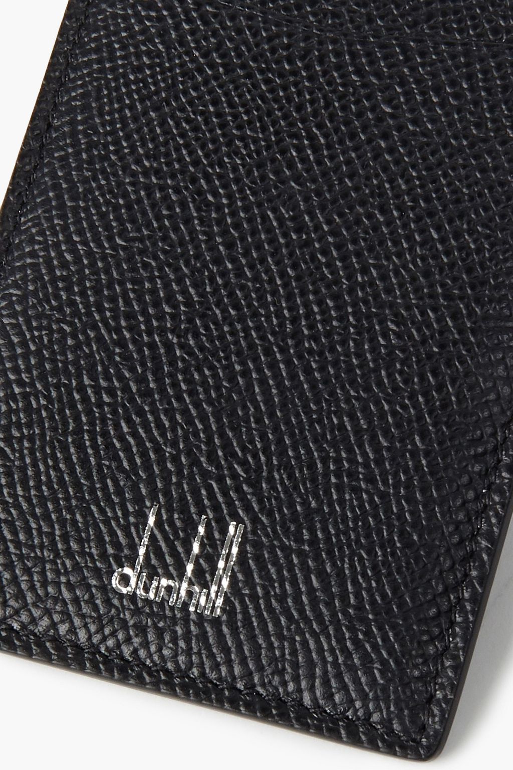 DUNHILL Pebbled-leather cardholder
