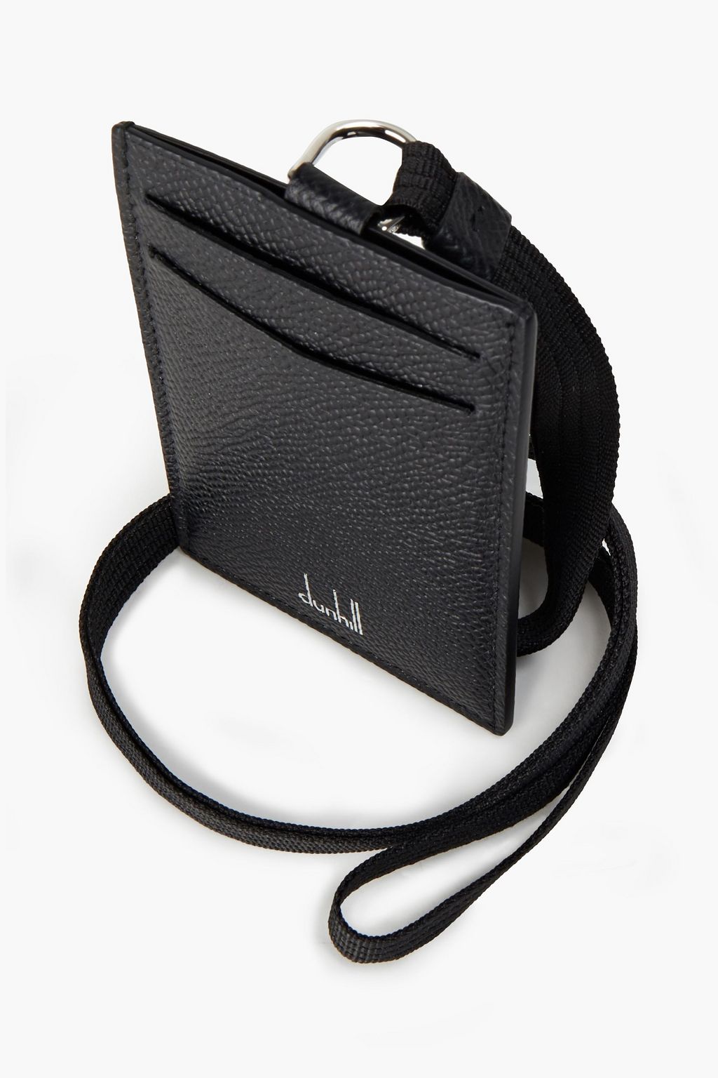 DUNHILL Pebbled-leather cardholder