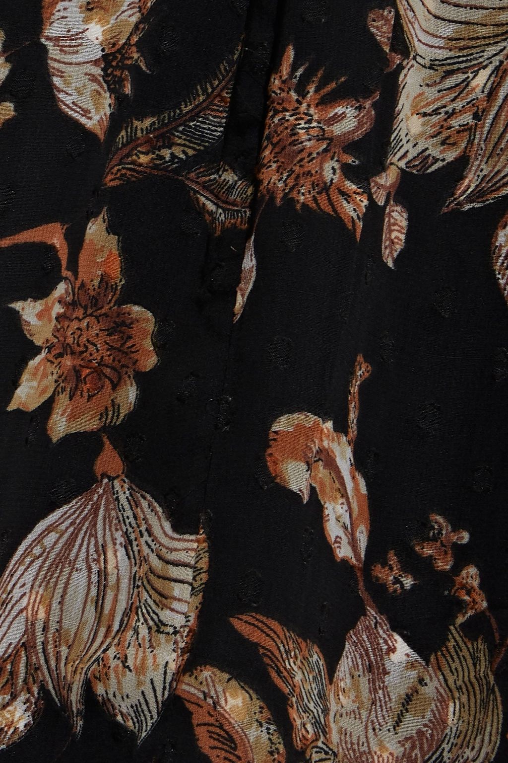 WALTER BAKER Sophia tie-neck floral-print fil coupé chiffon maxi dress