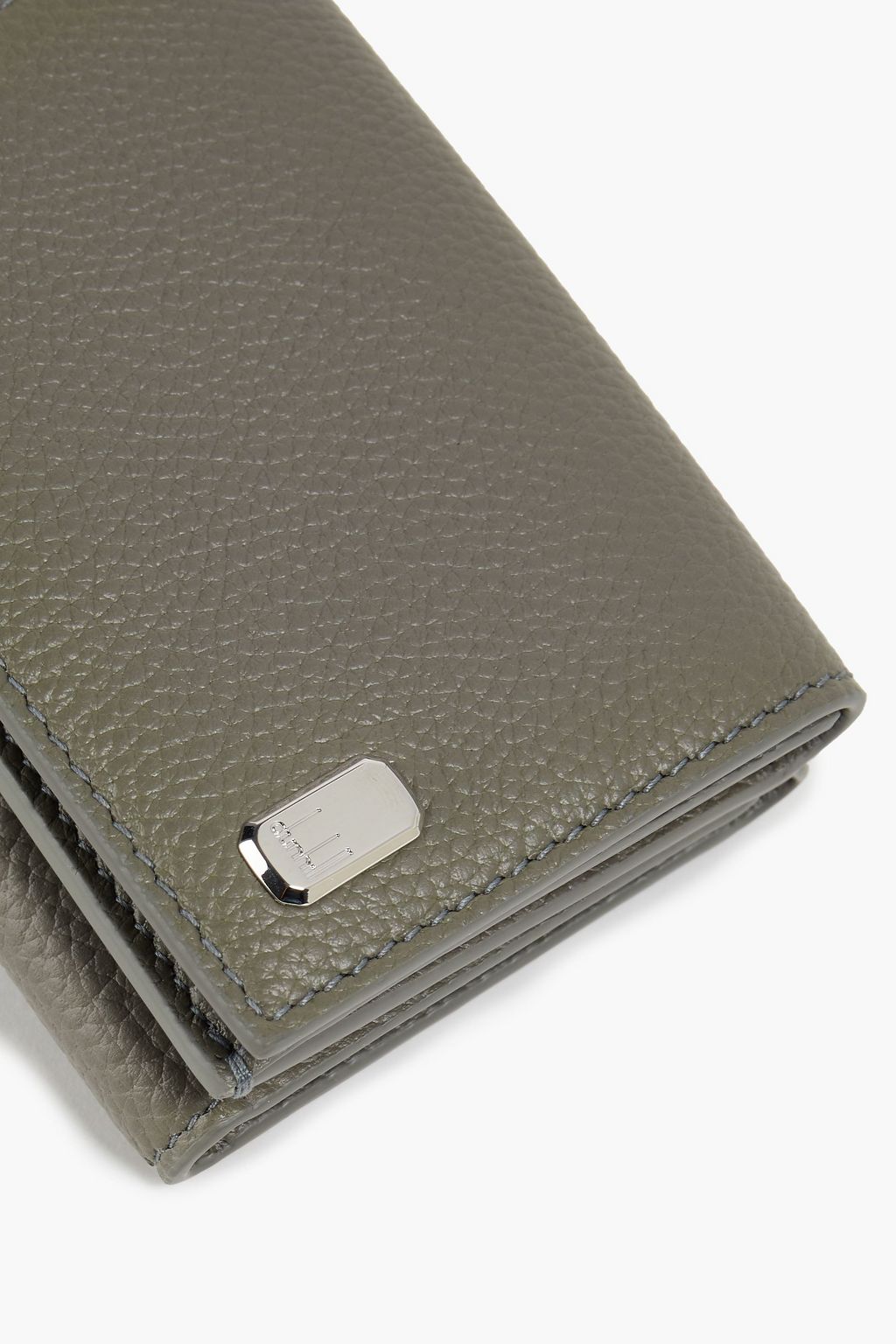 DUNHILL Pebbled-leather wallet