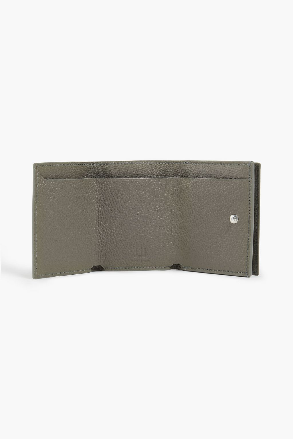 DUNHILL Pebbled-leather wallet
