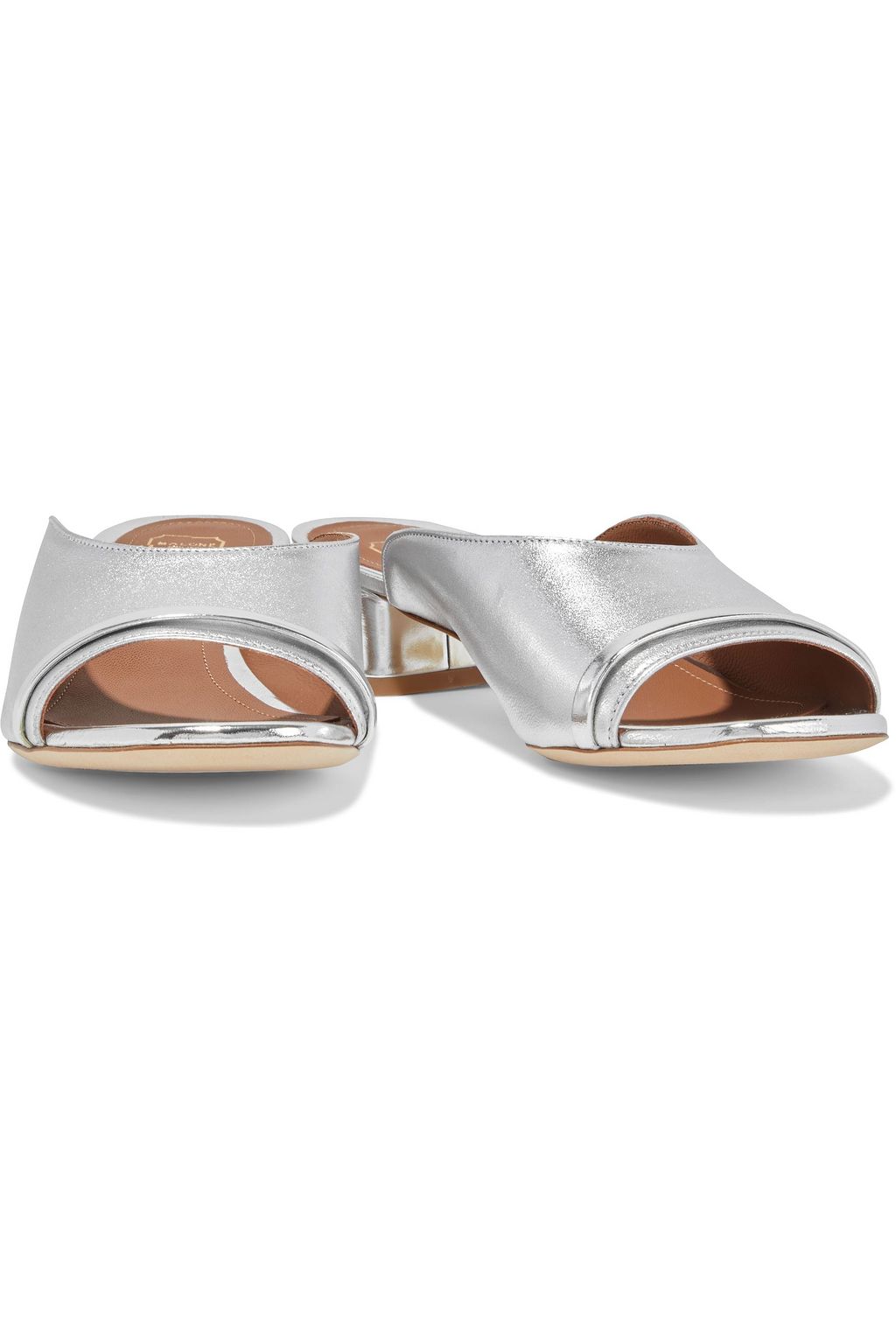 MALONE SOULIERS Sefa metallic leather mules