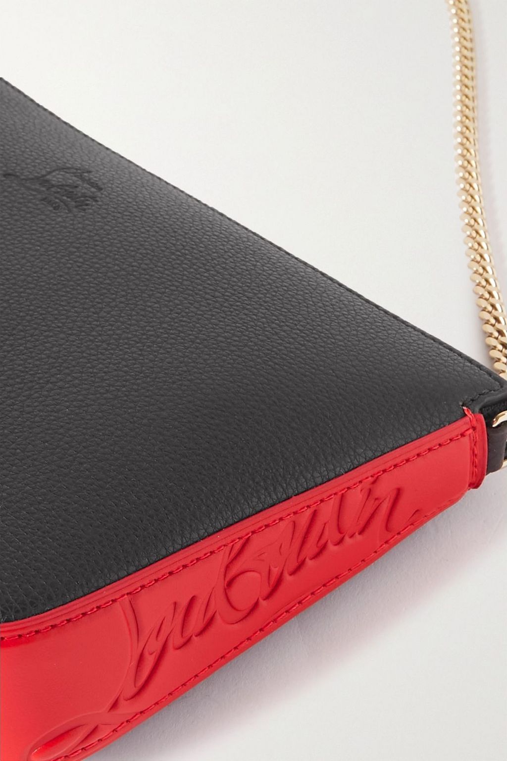 CHRISTIAN LOUBOUTIN Loubila textured-leather shoulder bag