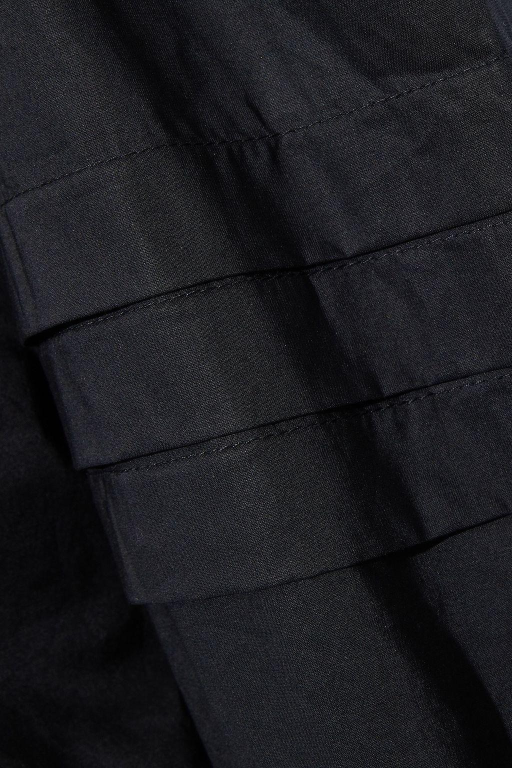 WALTER BAKER Juniper ruffle-trimmed pleated cotton-poplin top