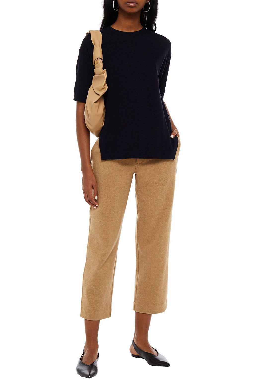 THEORY Cotton-blend top