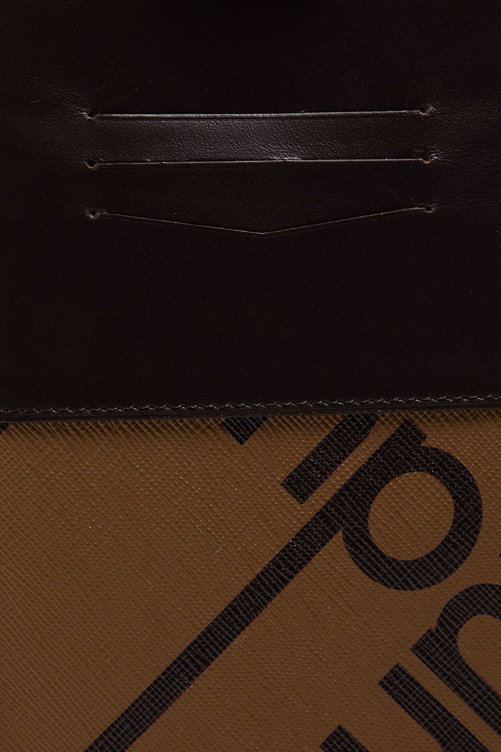DUNHILL Logo-print faux leather phone bag