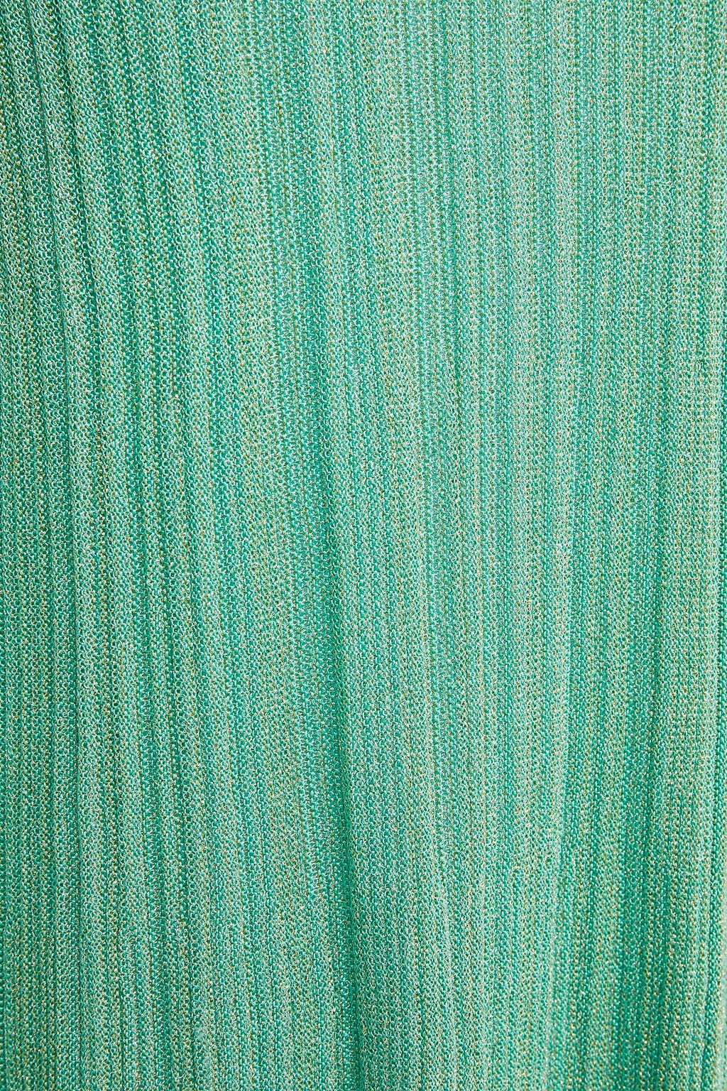 M MISSONI Metallic ribbed-knit sweater