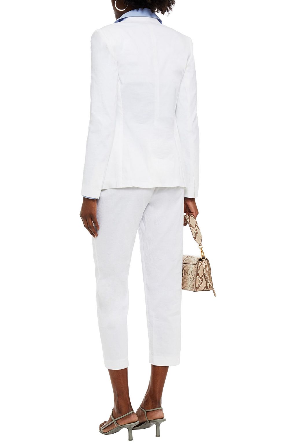 THEORY Linen-blend crepe blazer