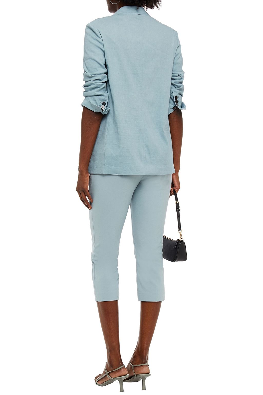 THEORY Piazza double-breasted linen-blend blazer