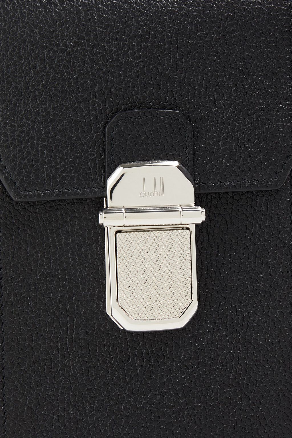 DUNHILL Pebbled-leather phone bag