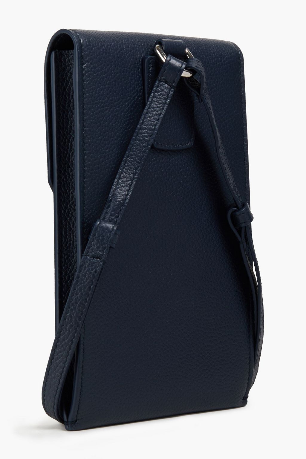 DUNHILL Pebbled-leather phone bag