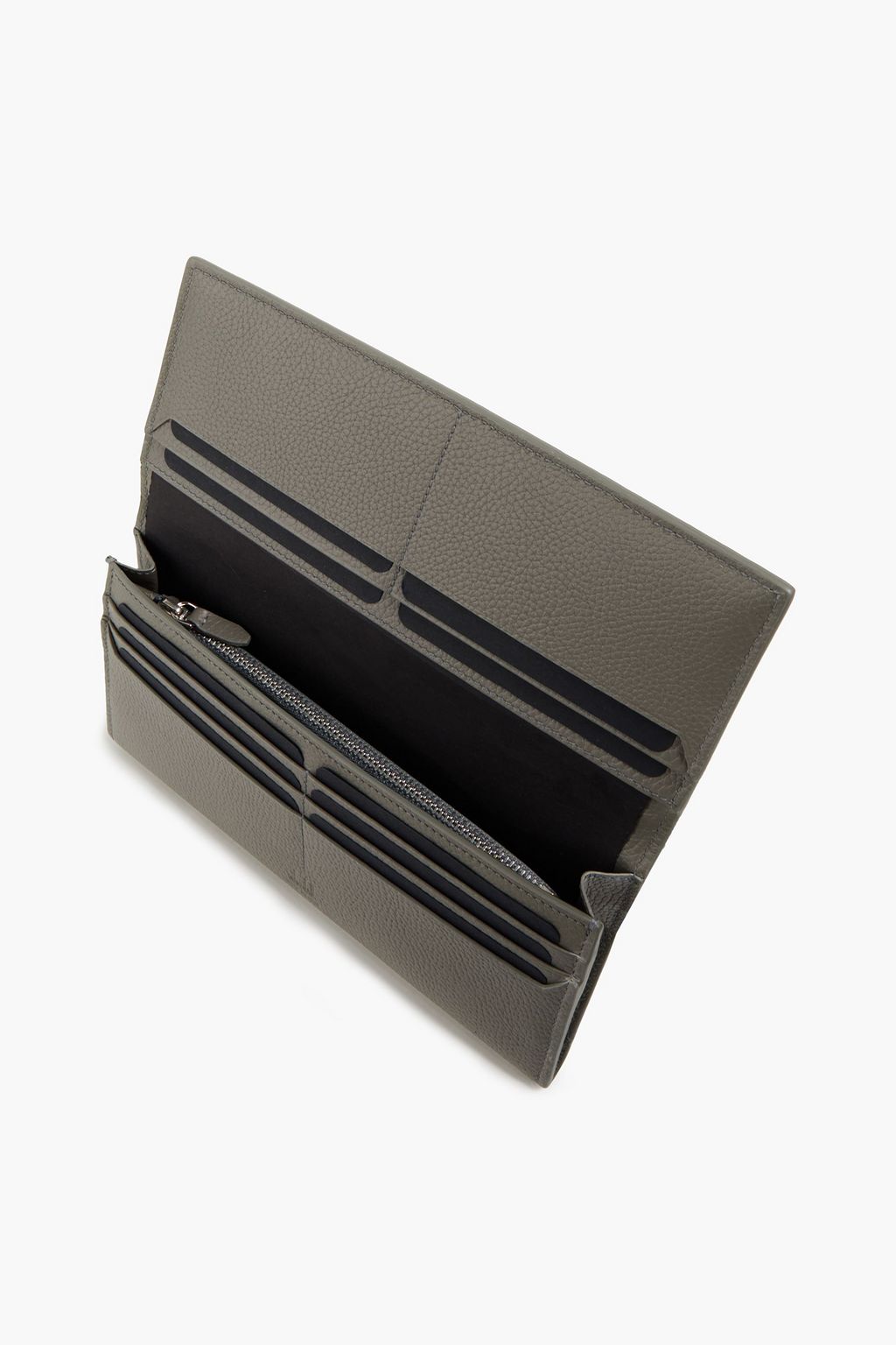 DUNHILL Pebbled-leather wallet